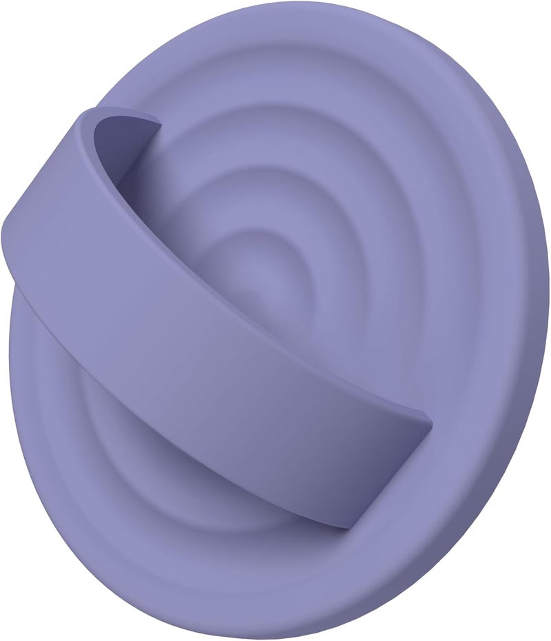 COFFKER Magnetic Phone Grip Ring Holder, Liquid Silicone Magnet Cell Phone Grip Finger Loop, Compatible with Magsafe, Back of Phone for iPhone 17/16/15/14/13/12 Series, Lavender - Image 1
